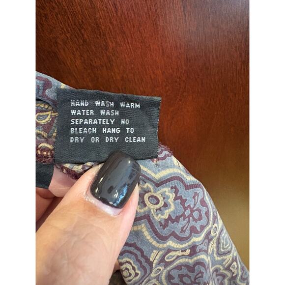 Vintage Christian Dior Monsieur 100% Silk Print Robe Size OS - Picture 15 of 15